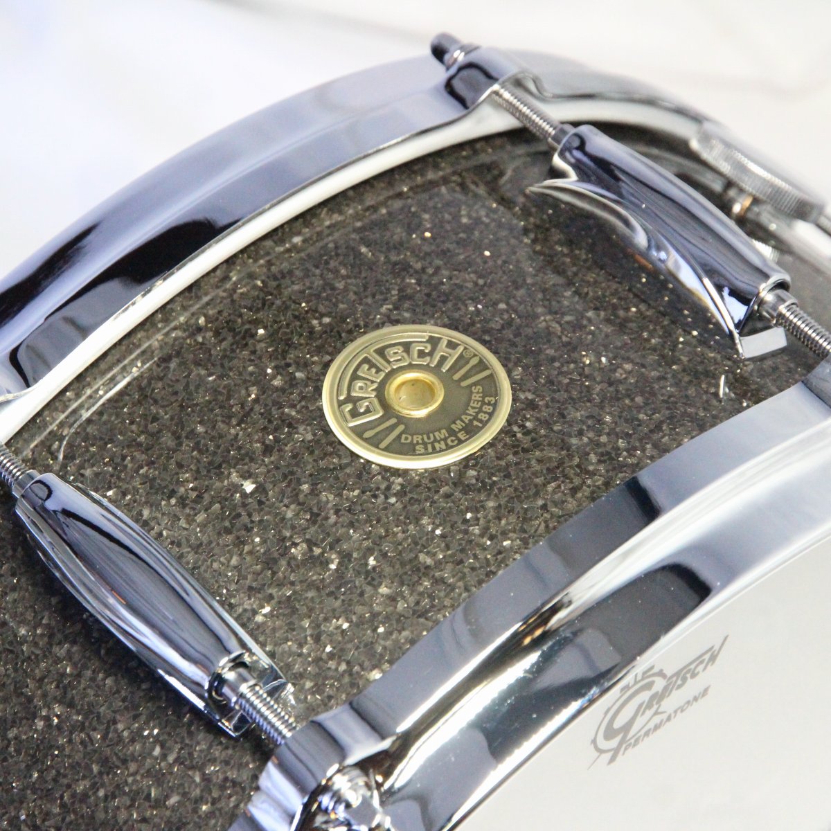 USED GRETSCH / GRNT-0514S-8CL USA CUSTOM BLACK GLASS 14x5 Snare Drum [08]