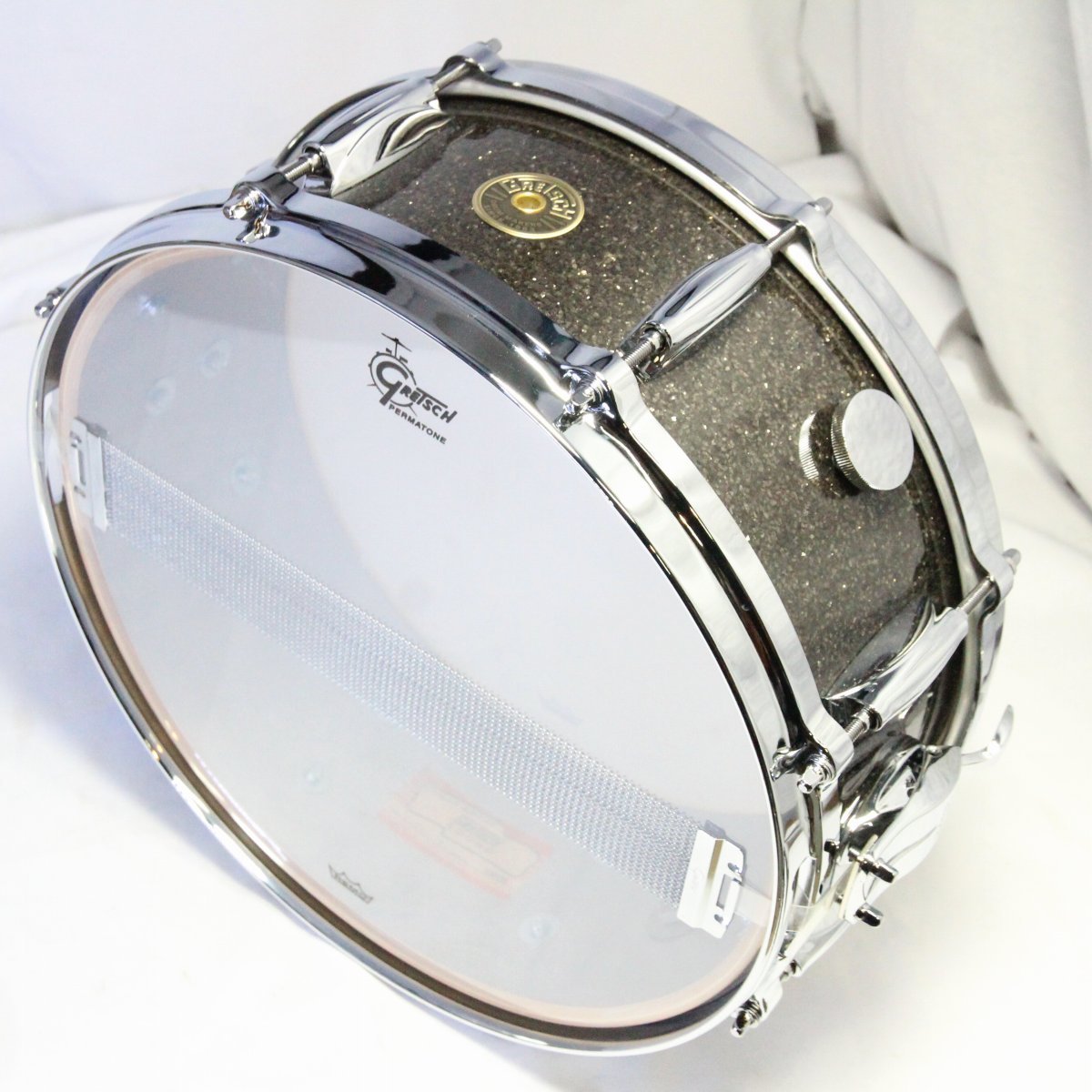 USED GRETSCH / GRNT-0514S-8CL USA CUSTOM BLACK GLASS 14x5 Snare Drum [08]