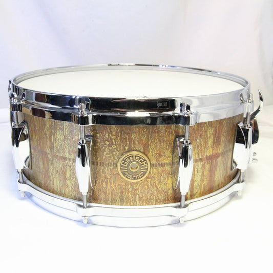 USED GRETSCH / GAS5514-KC Keith Carlock Signature 2mm Antique Aged Brass 14x5.5 Snare Drum [08]