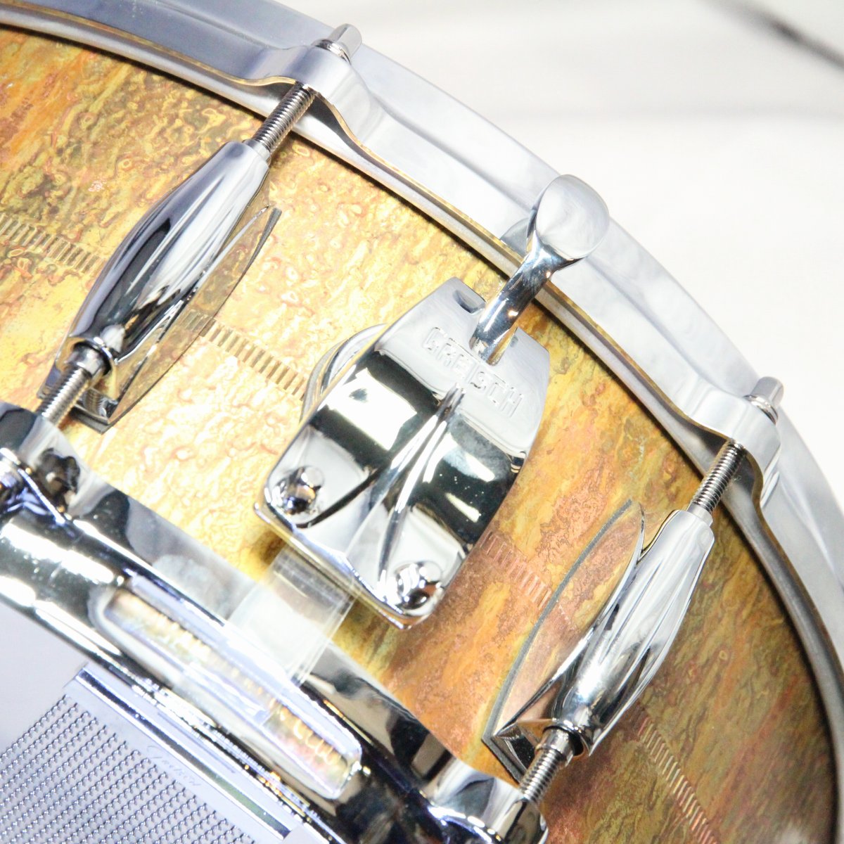 USED GRETSCH / GAS5514-KC Keith Carlock Signature 2mm Antique Aged Brass 14x5.5 Snare Drum [08]