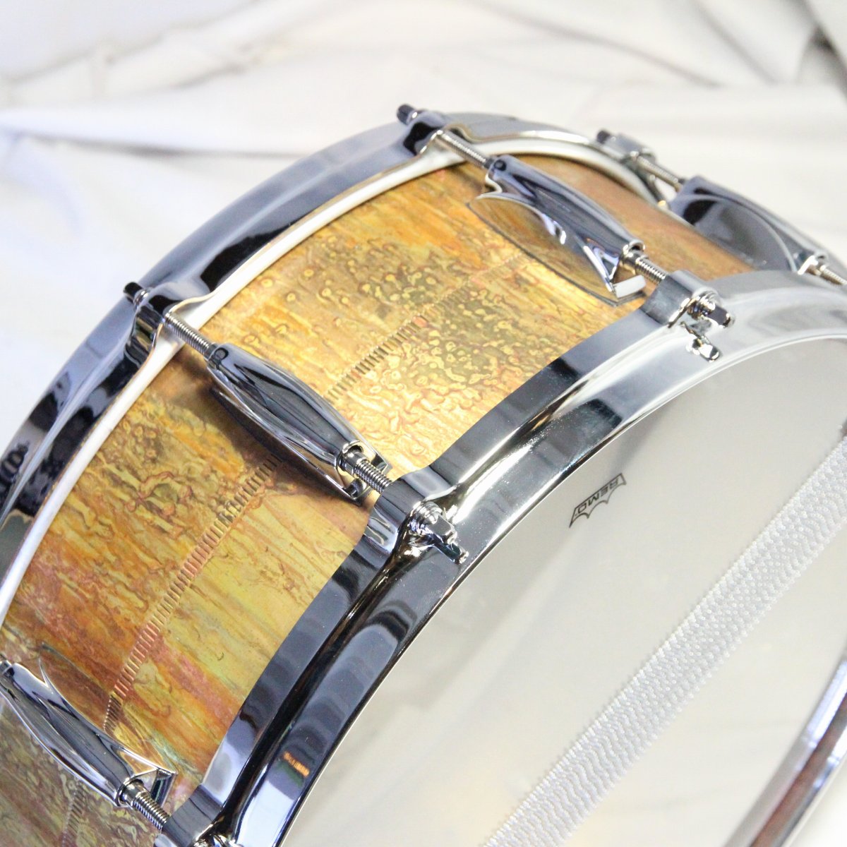 USED GRETSCH / GAS5514-KC Keith Carlock Signature 2mm Antique Aged Brass 14x5.5 Snare Drum [08]