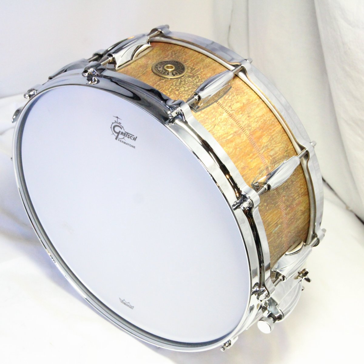 USED GRETSCH / GAS5514-KC Keith Carlock Signature 2mm Antique Aged Brass 14x5.5 Snare Drum [08]