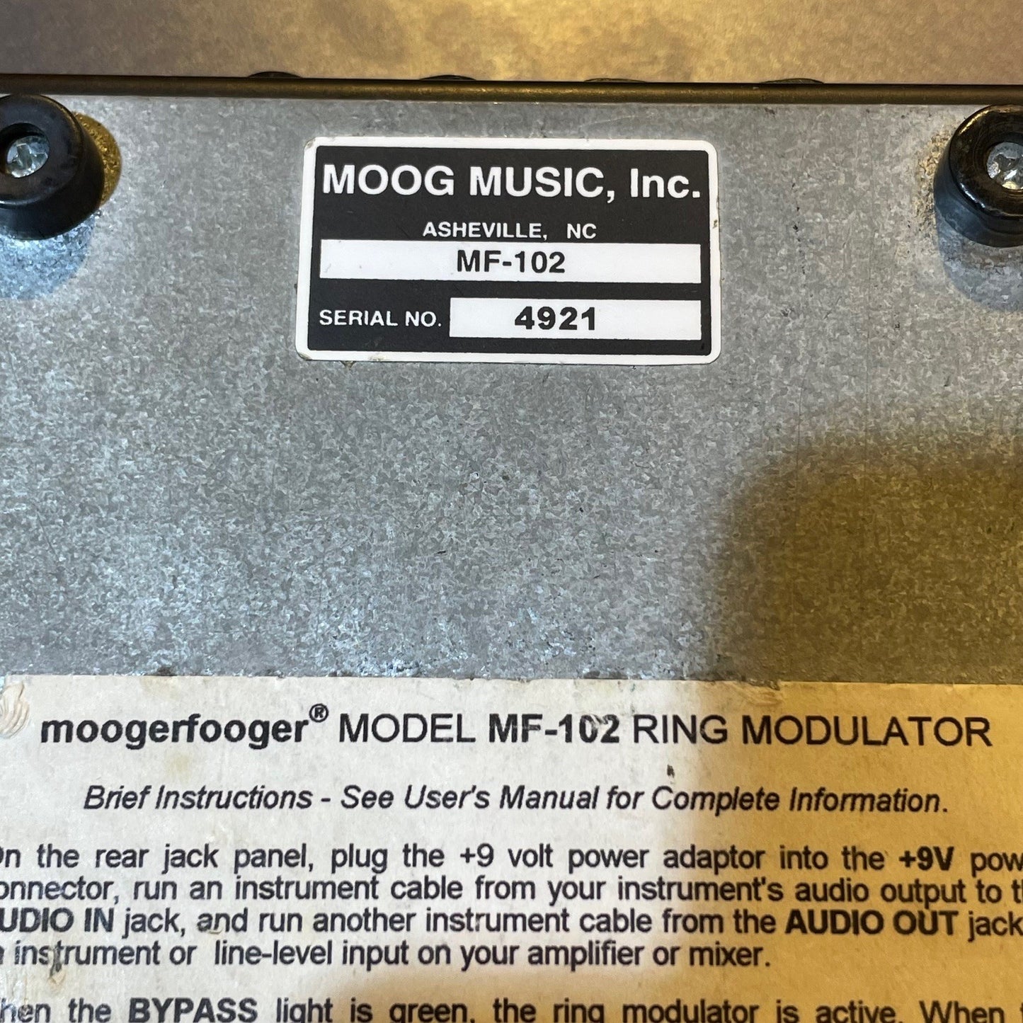 [SN 4921] USED Moog / MF-102 Ring Modulator [04]