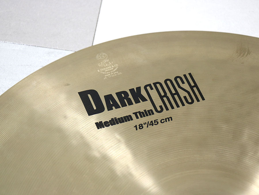 [SN 17423-105] USED ZILDJIAN / K.ZILDJIAN 18 inch DARK CRASH MEDIUM THIN [10]