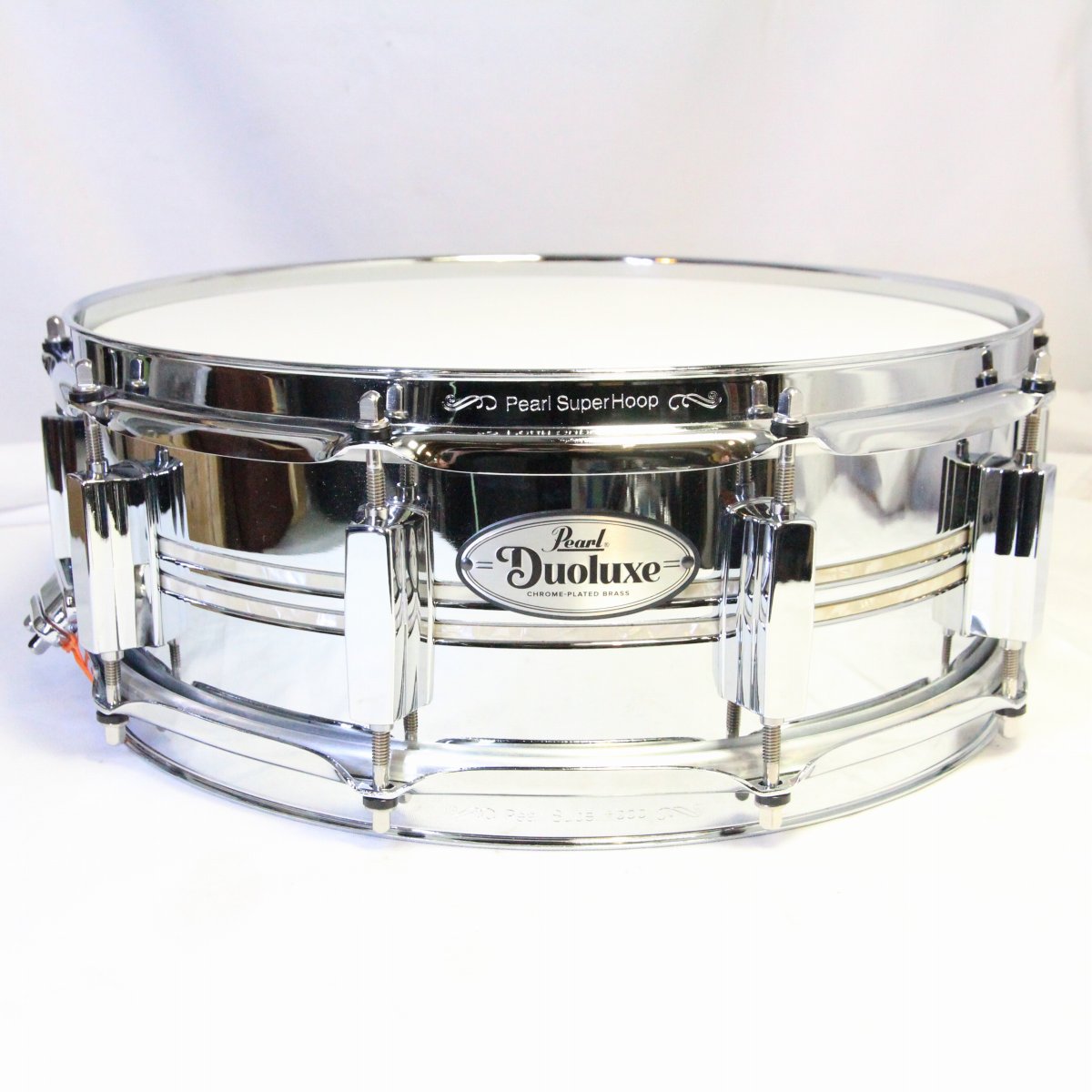 USED PEARL / Duoluxe DUX1450BR 14x5 Chrome Over Brass Pearl Snare Drum [08]