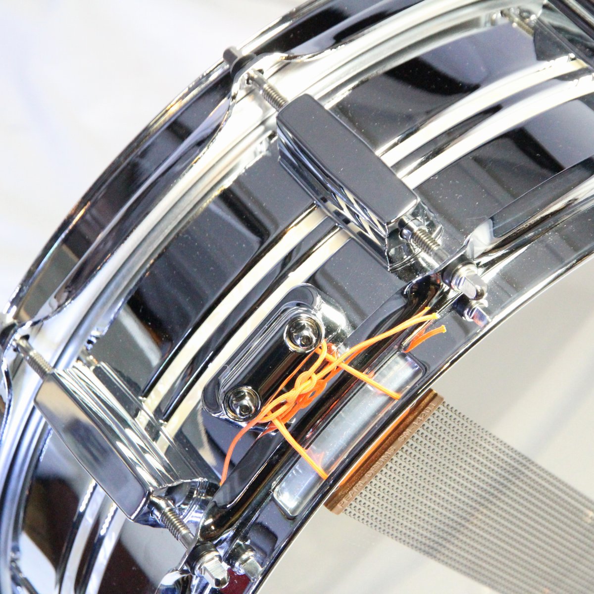 USED PEARL / Duoluxe DUX1450BR 14x5 Chrome Over Brass Pearl Snare Drum [08]