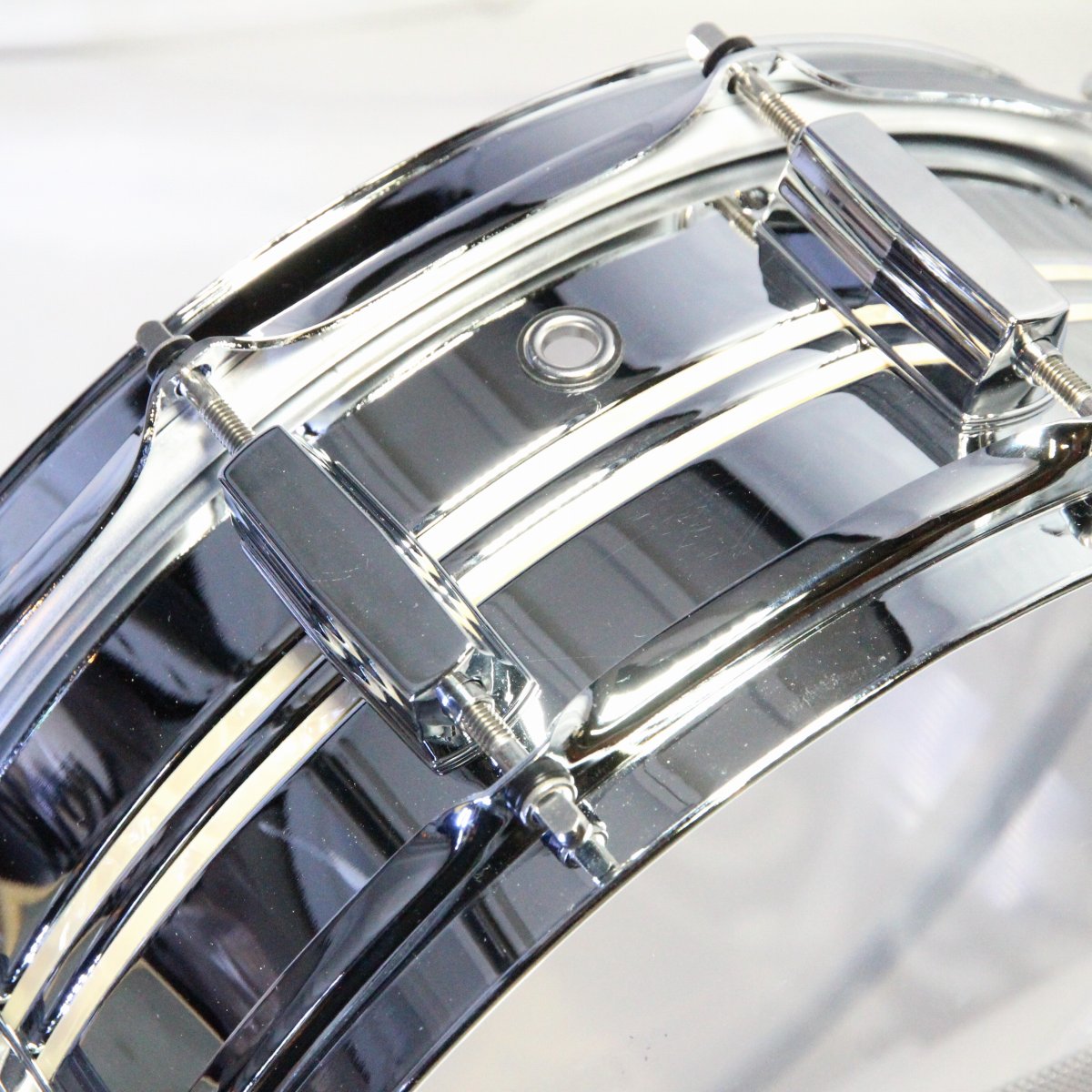 USED PEARL / Duoluxe DUX1450BR 14x5 Chrome Over Brass Pearl Snare Drum [08]