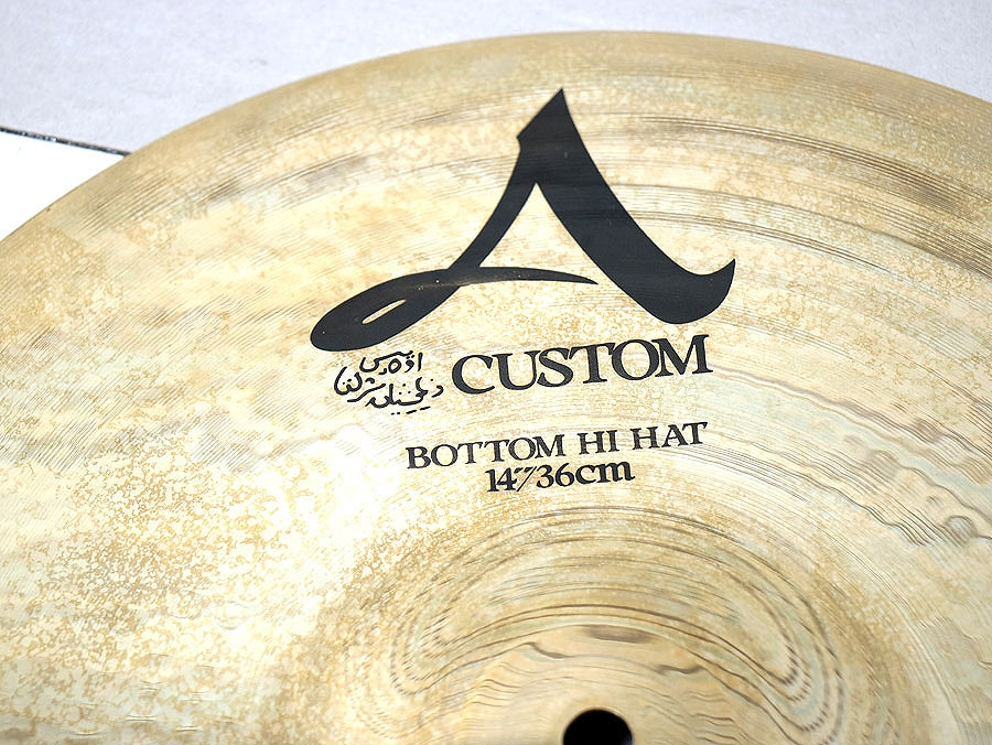 USED ZILDJIAN / A.Custom 14 Hihat Hi-Hat Cymbal [10]