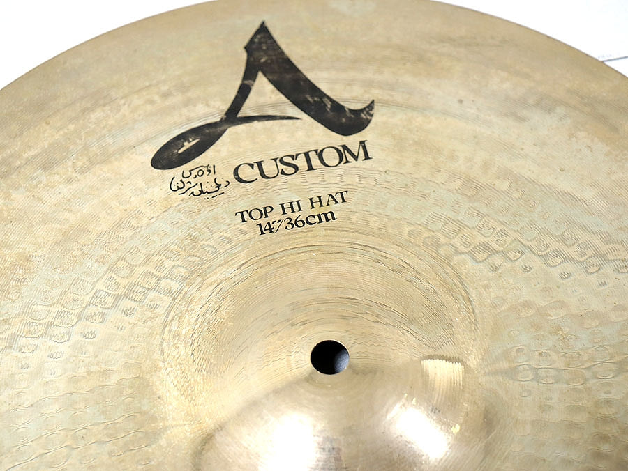 USED ZILDJIAN / A.Custom 14 Hihat Hi-Hat Cymbal [10]