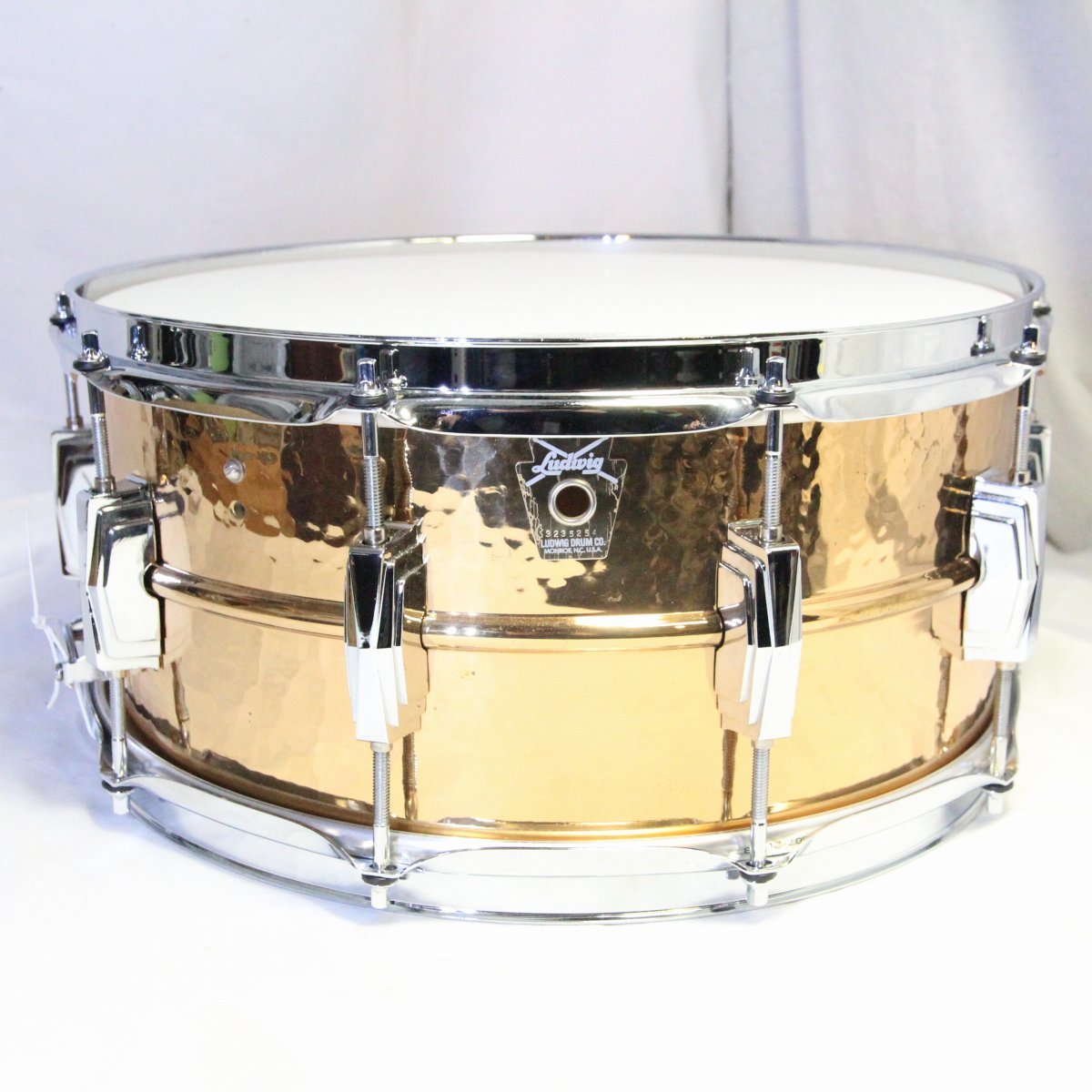 [SN 3235254] USED LUDWIG / 1980-90s LB552K 14x6.5 Hammered Bronze Ruddick Snare Drum [08]