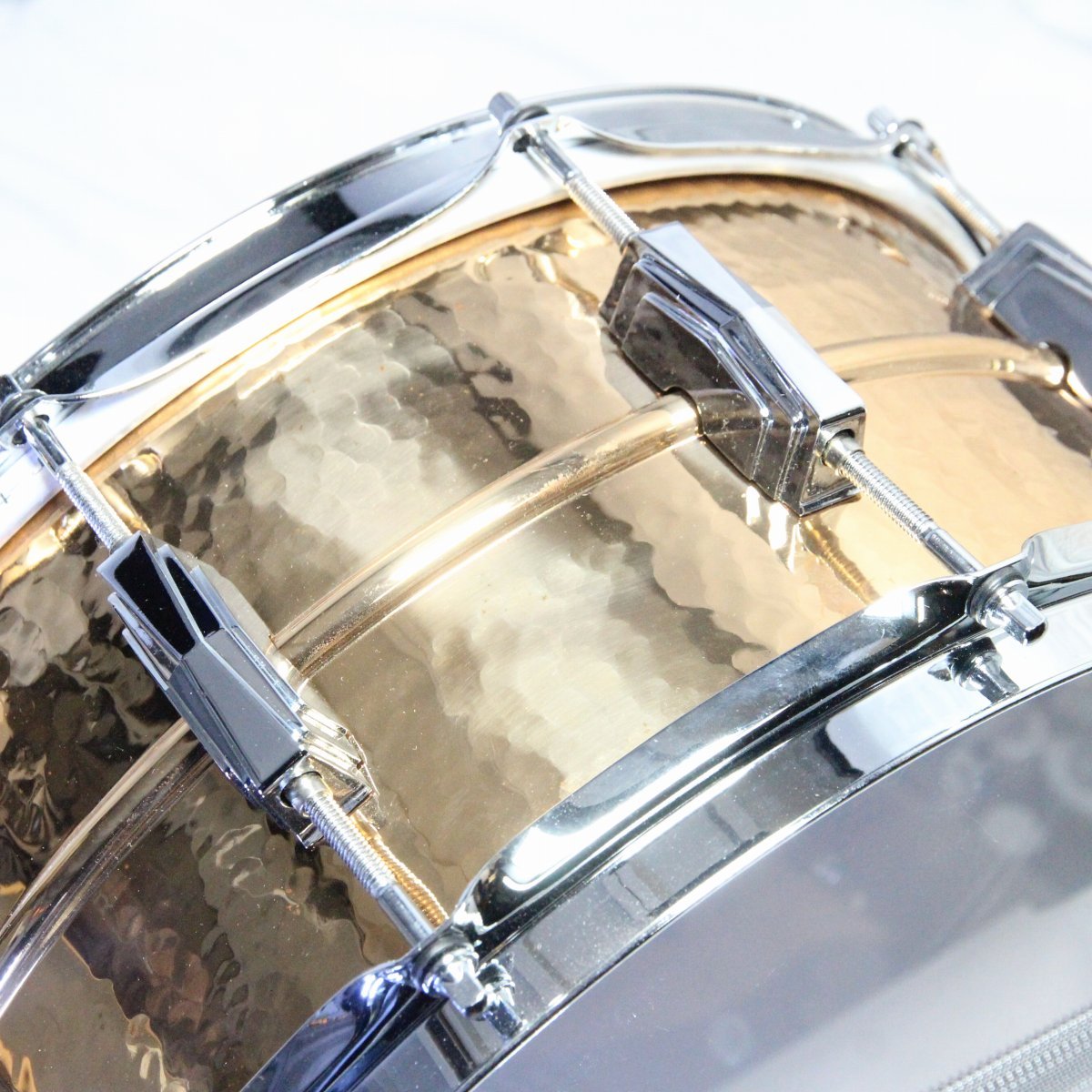 [SN 3235254] USED LUDWIG / 1980-90s LB552K 14x6.5 Hammered Bronze Ruddick Snare Drum [08]