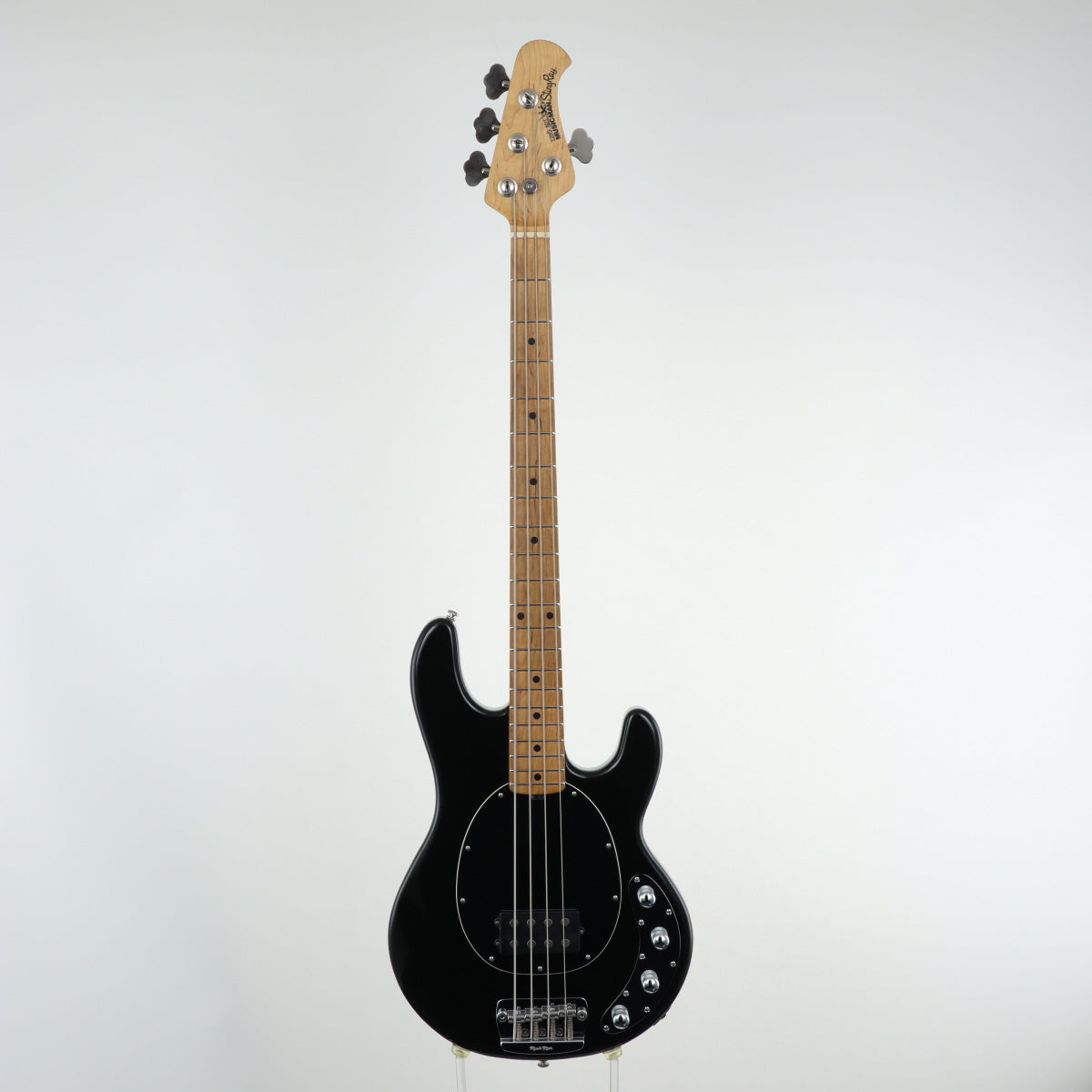 [SN E85810] USED MUSIC MAN / StingRay 4 2007 Black/ Maple Fingerboard [12]