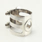 USED WOOD STONE Wood Stone / alto saxophone ligature, Selmer size, all silver [03]