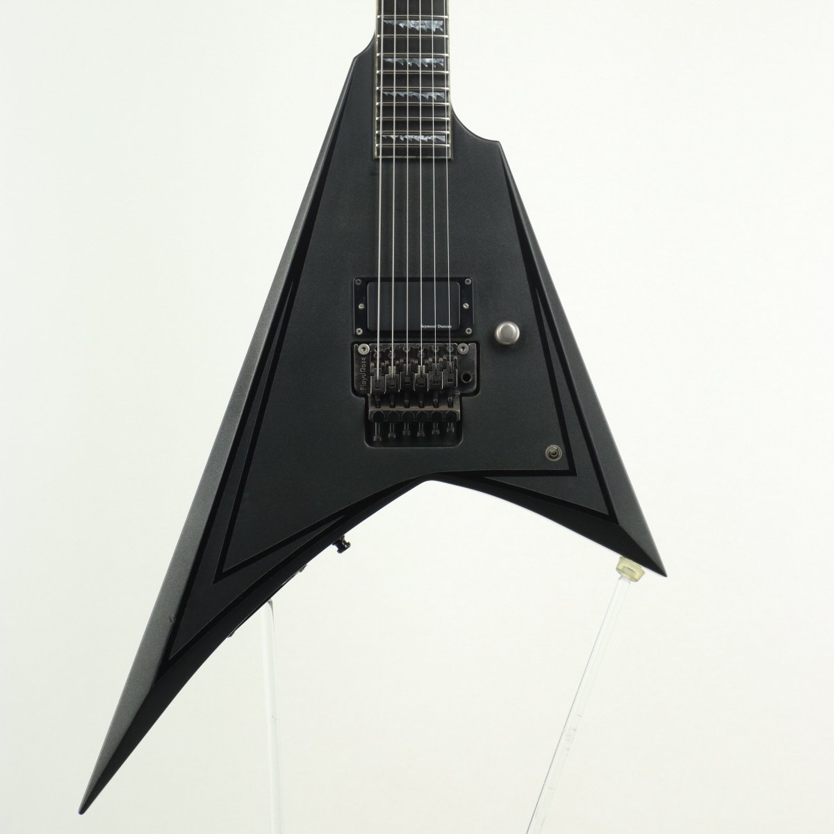 [SN ED0923317] USED Edwards / E-ALEXI BLACKY Alexi Laiho Model Metallic Black Satin with Gloss Black Pinstripe [11]