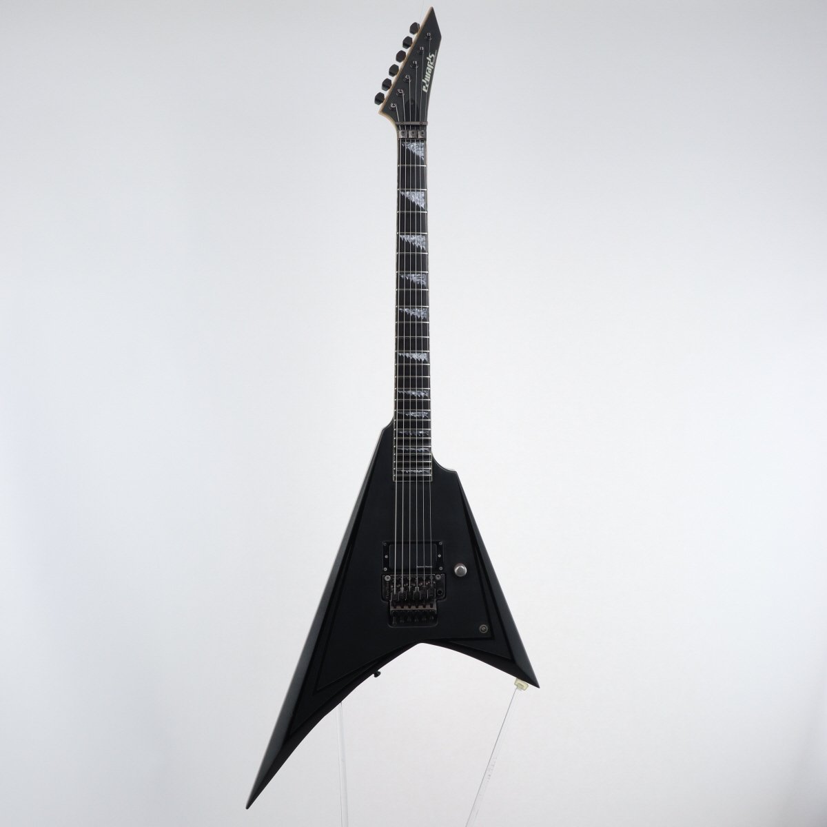 [SN ED0923317] USED Edwards / E-ALEXI BLACKY Alexi Laiho Model Metallic Black Satin with Gloss Black Pinstripe [11]