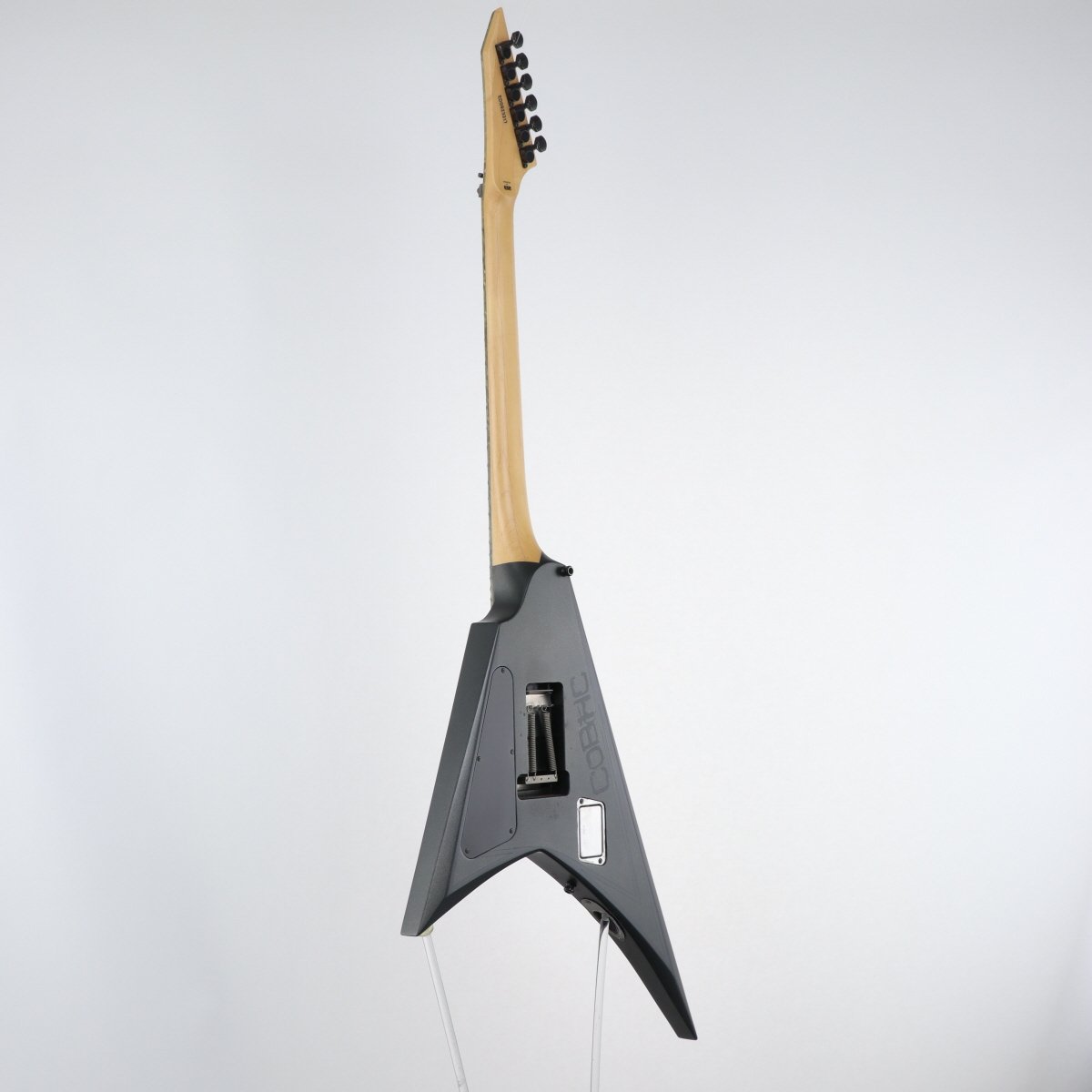 [SN ED0923317] USED Edwards / E-ALEXI BLACKY Alexi Laiho Model Metallic Black Satin with Gloss Black Pinstripe [11]