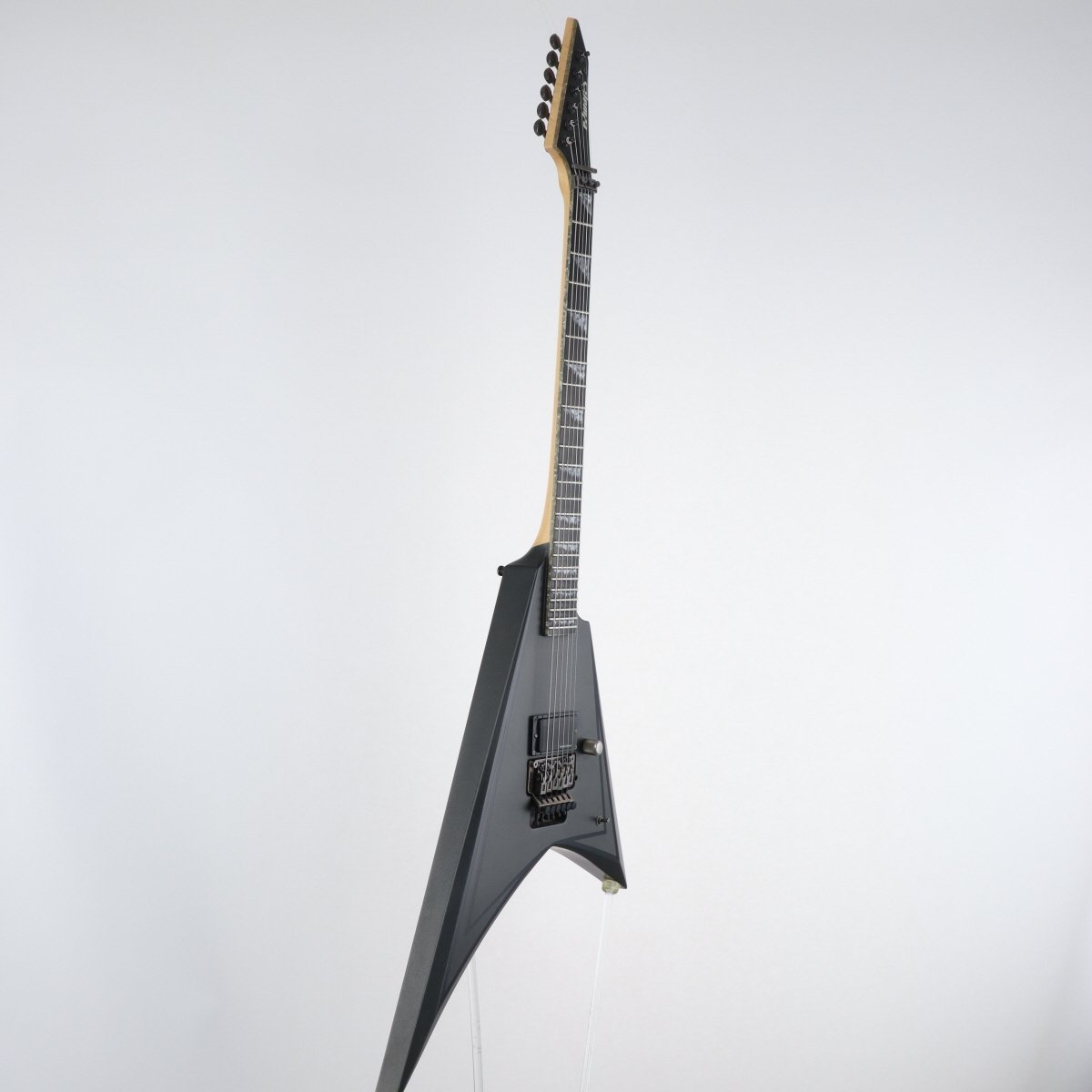 [SN ED0923317] USED Edwards / E-ALEXI BLACKY Alexi Laiho Model Metallic Black Satin with Gloss Black Pinstripe [11]