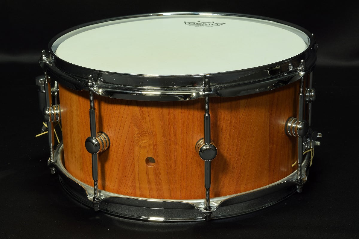 [SN 092] USED ICD(Inami Custom Drums) / 13×6.5 Solid Zelkova Stave Snare Drum [20]