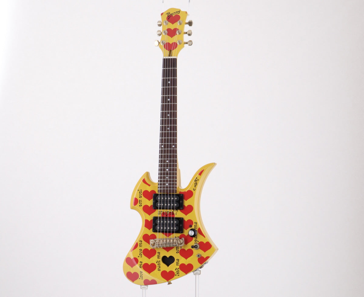 USED FERNANDES/BURNY / YH-JR. Heart Yellow (HY) [2.47kg] FERNANDES/BURNY HIDE Hide Yellow Heart Mini Guitar w/ Built-in Speaker [08]