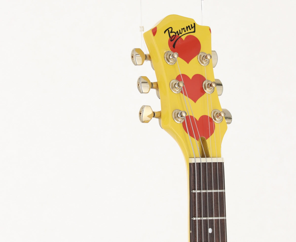 USED FERNANDES/BURNY / YH-JR. Heart Yellow (HY) [2.47kg] FERNANDES/BURNY HIDE Hide Yellow Heart Mini Guitar w/ Built-in Speaker [08]