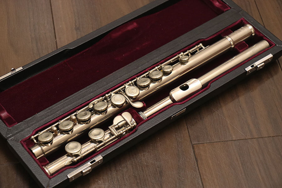 [SN Z6298] USED MURAMATSU M-85 Lip Silver Flute [10]