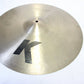 USED ZILDJIAN / K 20" PRE-AGED DRY LIGHT RIDE 2050g K Zildjian Ride Cymbal [08]