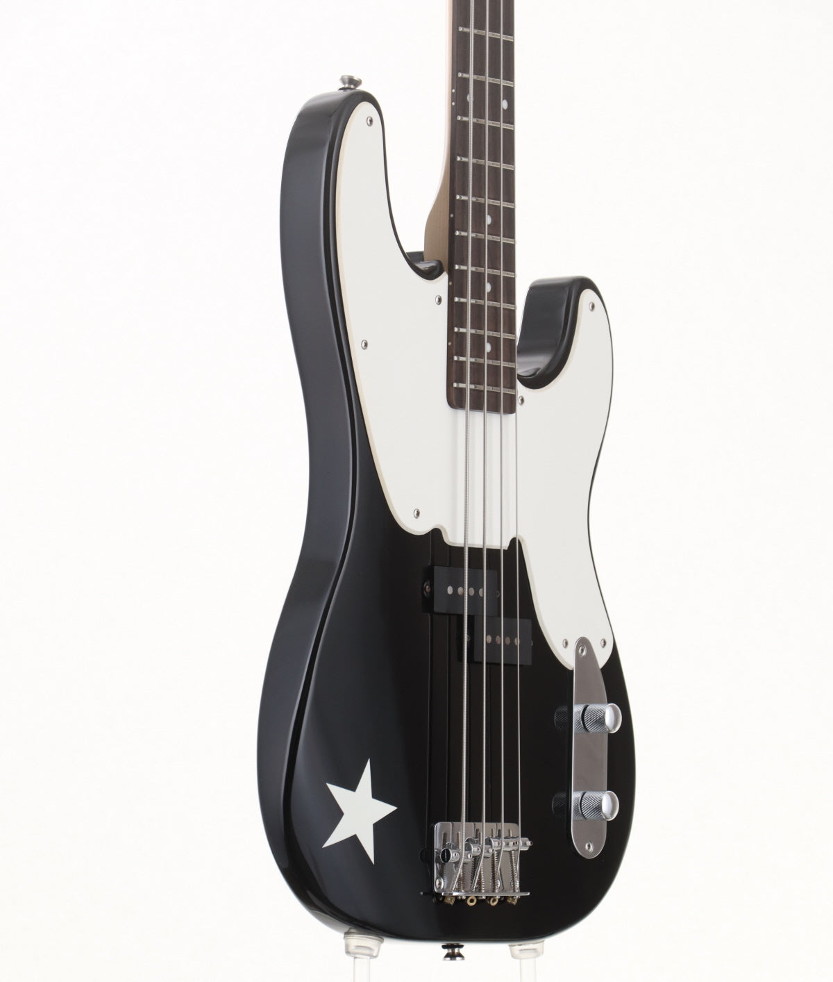 [SN IC071009216] USED Squier by Fender / Mike Dirnt Precision Bass Black w/Star Graphic [3.60kg / made in 2007] Squier by Fender [08]