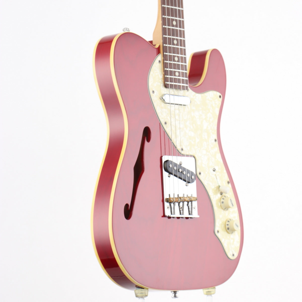 [SN N7312787] USED Fender USA / American Special 90s Telecaster Thinline 1998 Crimson Transparent [12]