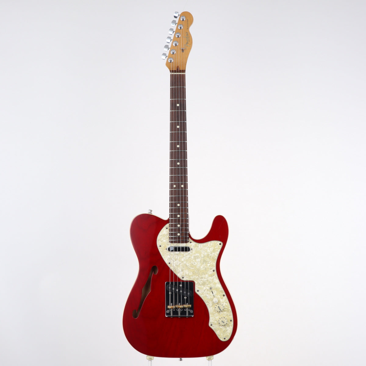 [SN N7312787] USED Fender USA / American Special 90s Telecaster Thinline 1998 Crimson Transparent [12]