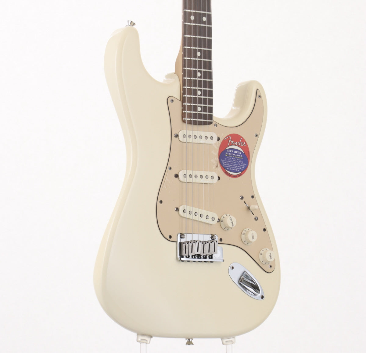 [SN SZ6002429] USED FENDER USA / Jeff Beck Stratocaster Olympic White [03]