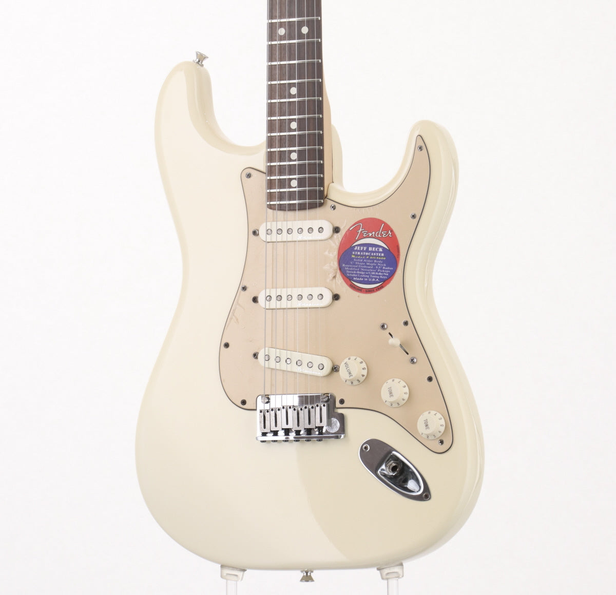[SN SZ6002429] USED FENDER USA / Jeff Beck Stratocaster Olympic White [03]