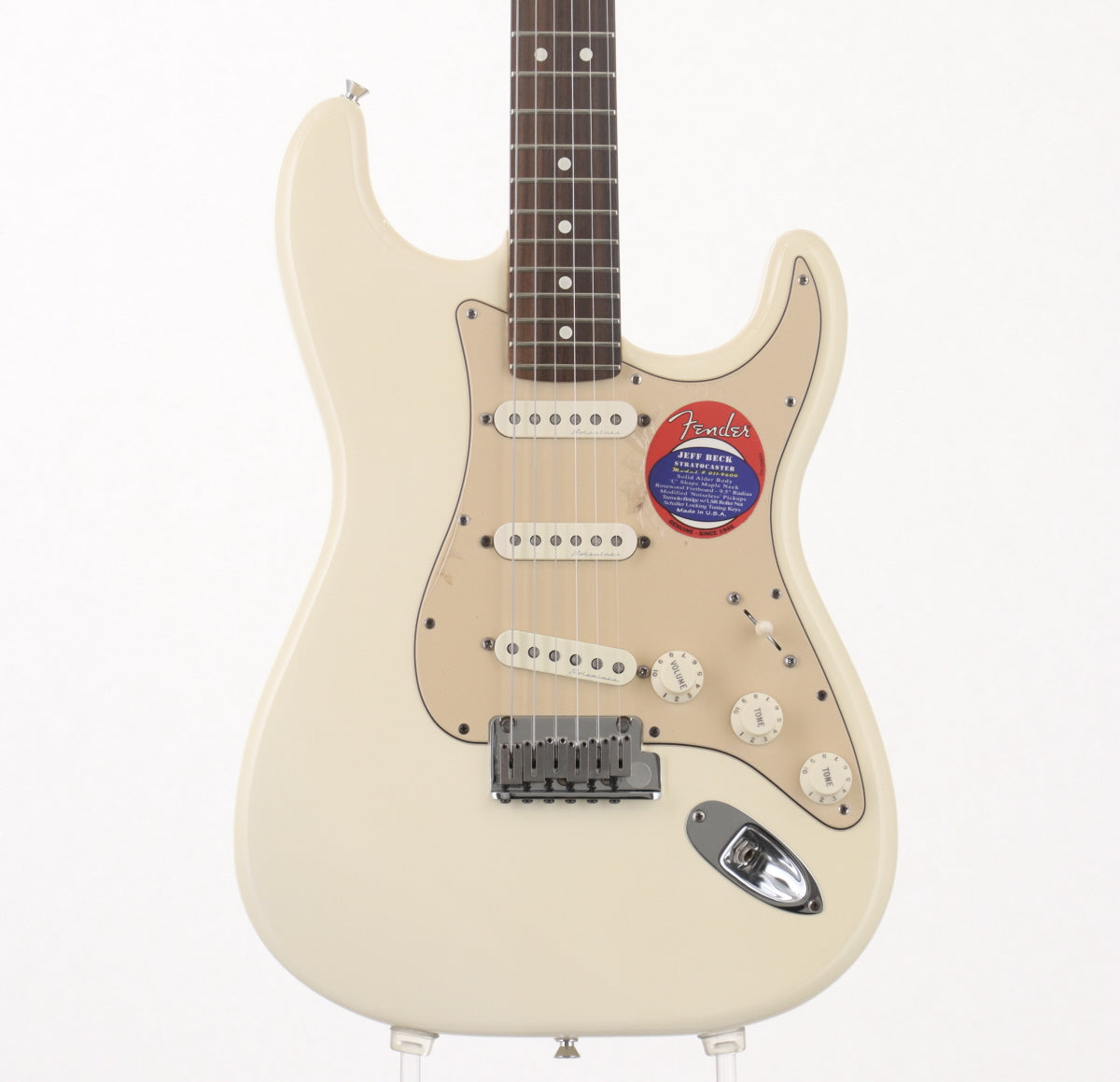 [SN SZ6002429] USED FENDER USA / Jeff Beck Stratocaster Olympic White [03]