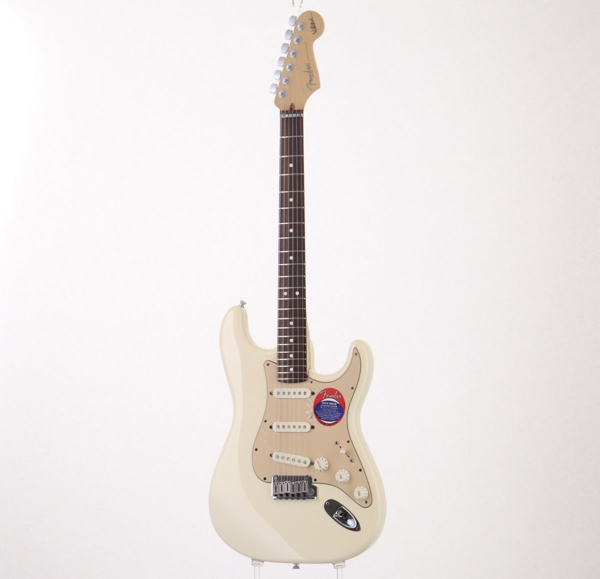 [SN SZ6002429] USED FENDER USA / Jeff Beck Stratocaster Olympic White [03]