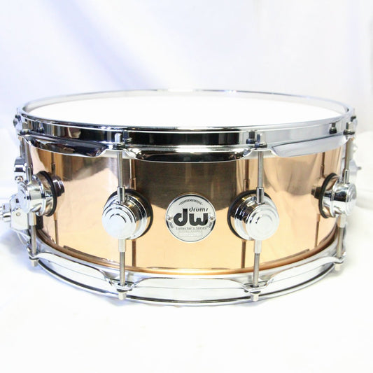 USED DW / DW-BZB 1455SD/BRONZE/C Collectors 3mm Brushed Bronze 14x5.5 Snare Drum [08]