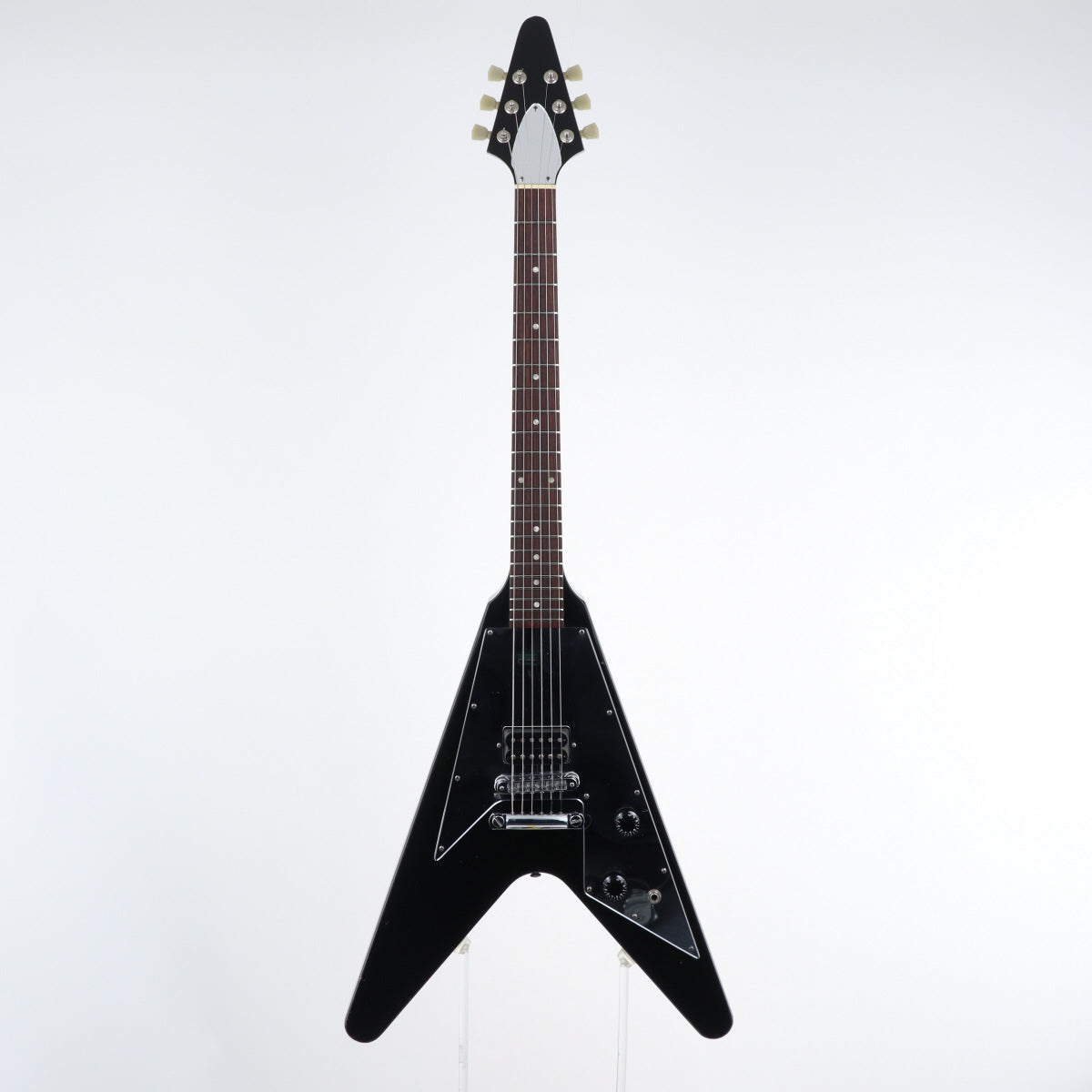 Gibson '80s Flying V Electric Guitar, Ebony w/ Hardshell Case