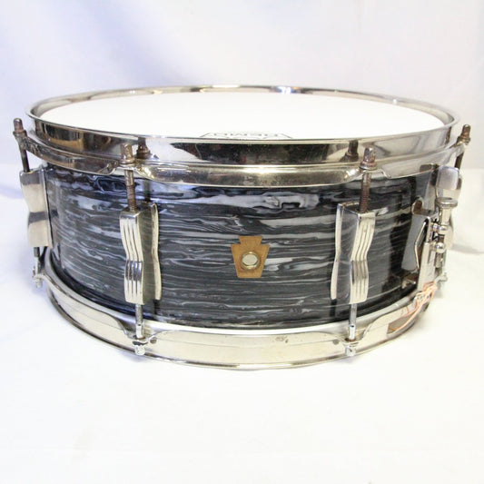 USED WFL / late50s No.908 BARRETT DEEMS MODEL Recoverd Black Oyster 14x5.5 [08]