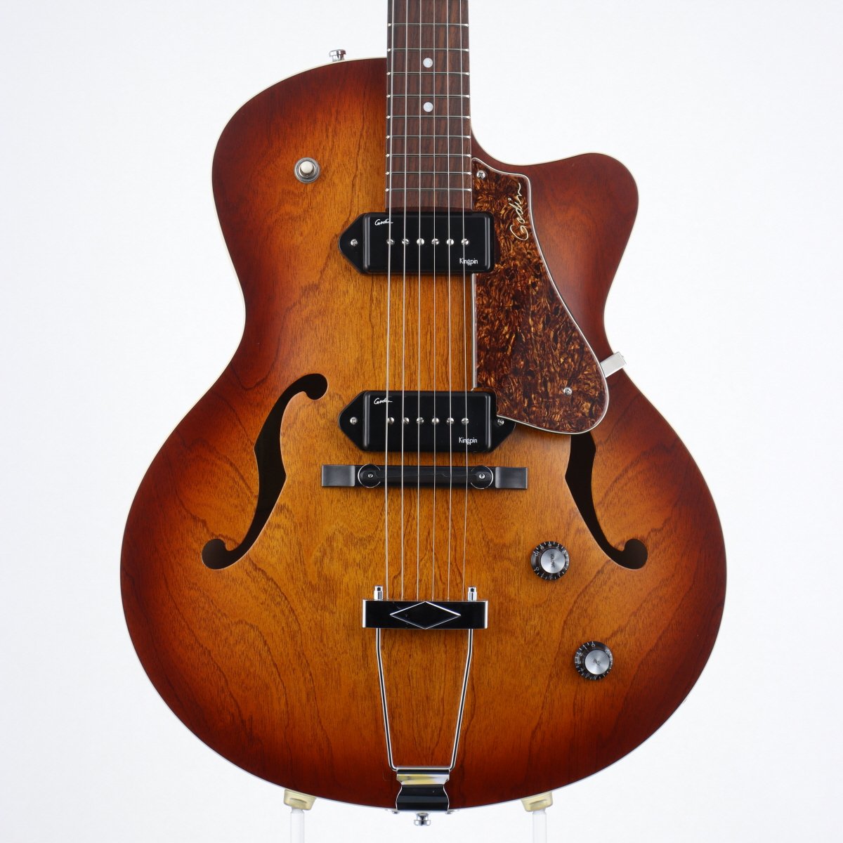 [SN 050987000447] USED Godin / 5th Avenue CW Kingpin II Cognac Burst [11]