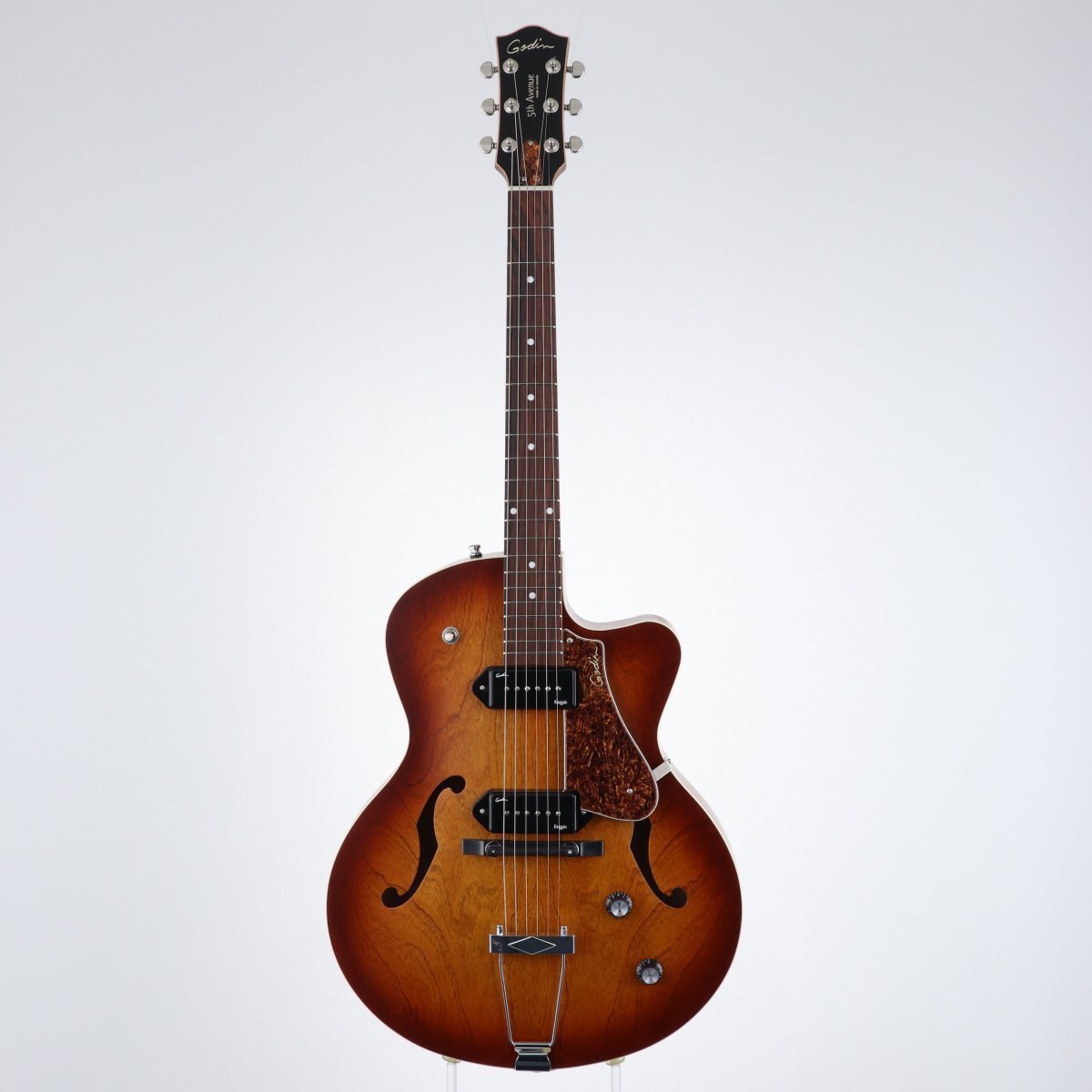 [SN 050987000447] USED Godin / 5th Avenue CW Kingpin II Cognac Burst [11]