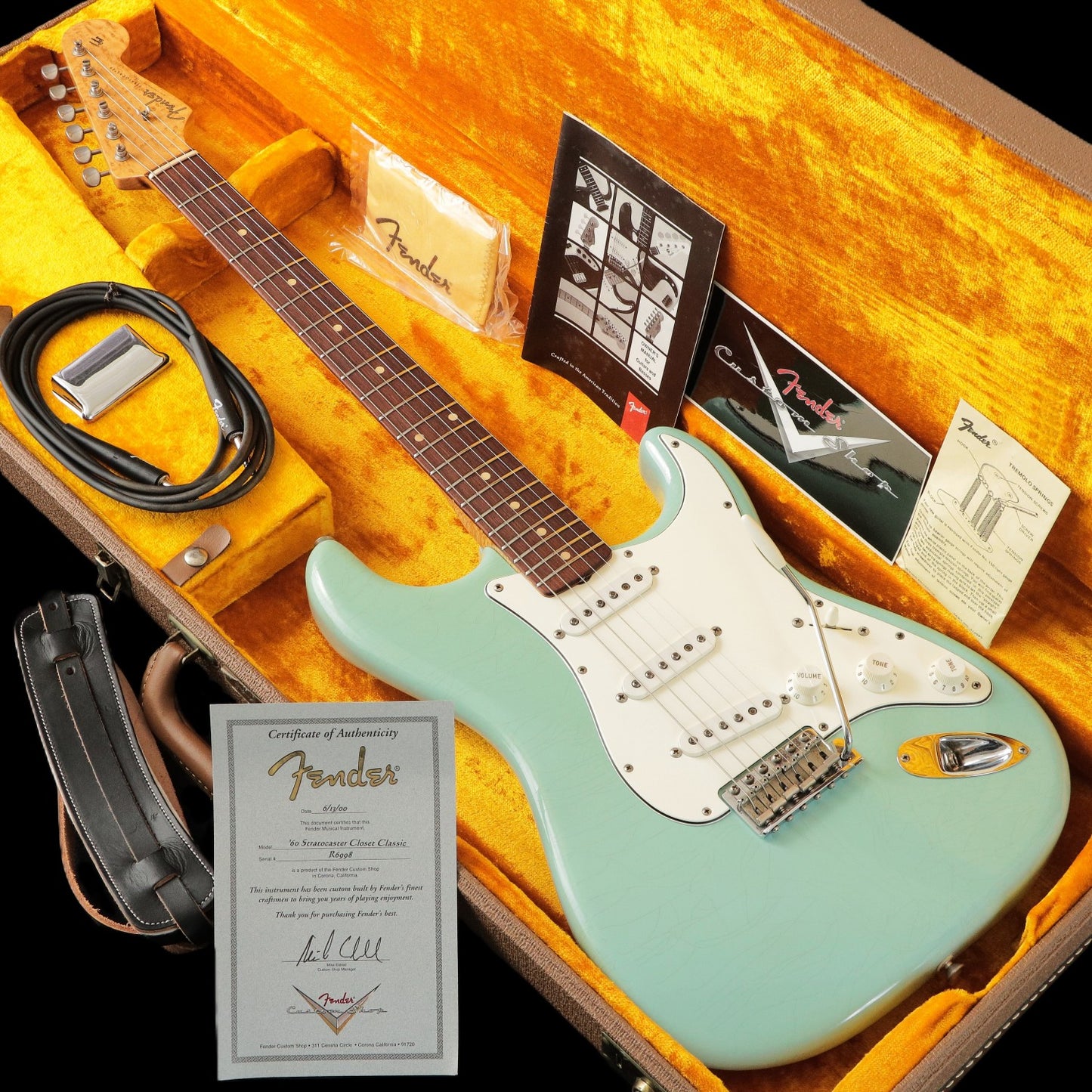 [SN R6998] USED FENDER CUSTOM SHOP / 1960 Stratocaster Closet Classic Daphne Blue [03]