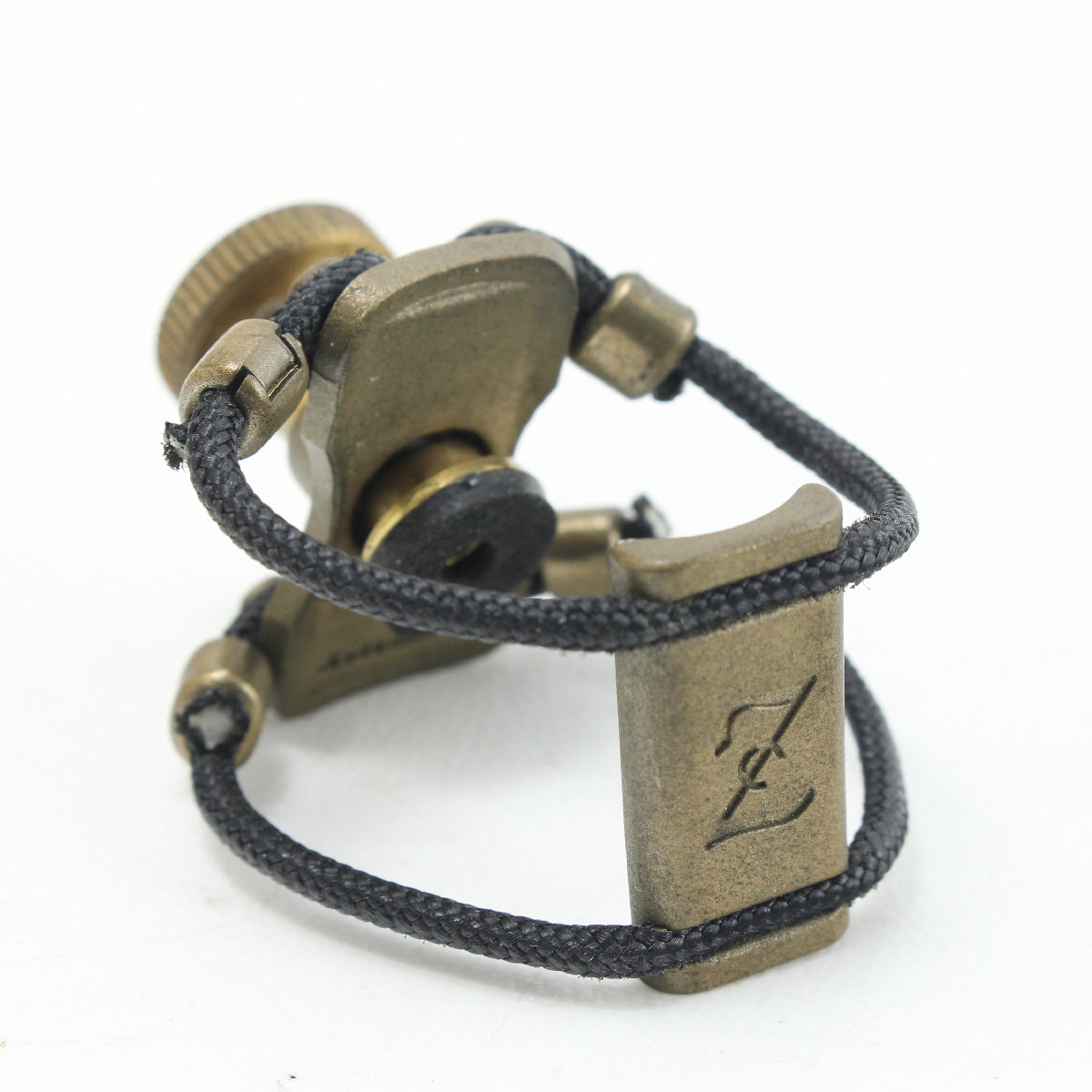USED ZAC LIGATURE ZAC LIGATURE / Clarinet Rubber Size Ligature BRASS? [03]