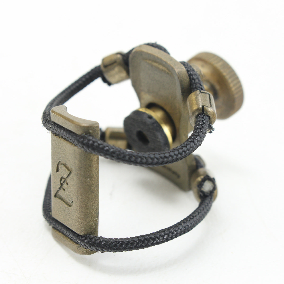 USED ZAC LIGATURE ZAC LIGATURE / Clarinet Rubber Size Ligature BRASS? [03]