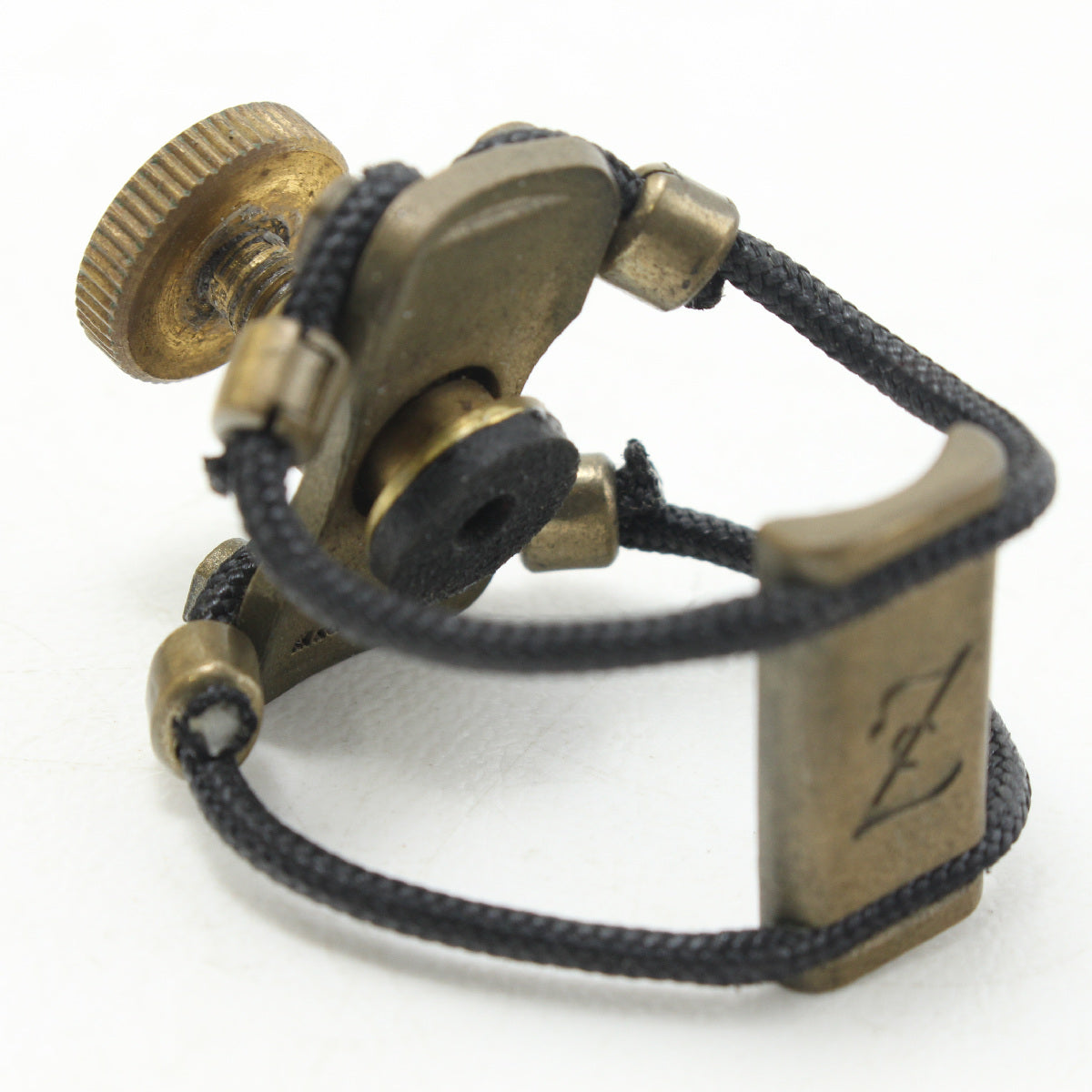 USED ZAC LIGATURE ZAC LIGATURE / Clarinet Rubber Size Ligature BRASS? [03]