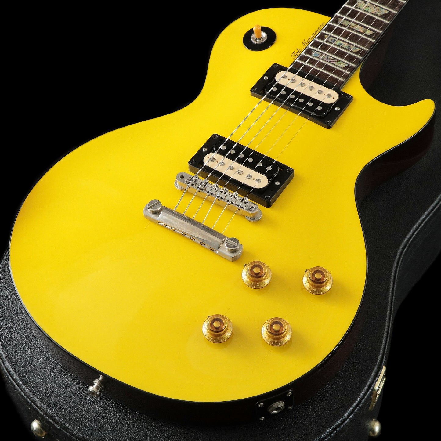 [SN TM 8023] USED GIBSON CUSTOM / Tak Matsumoto Les Paul Canary Yellow [03]