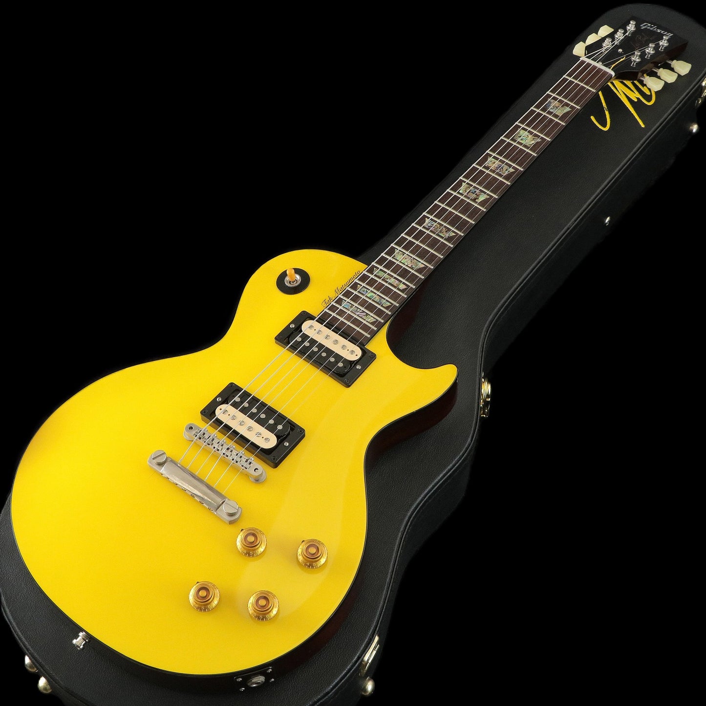 [SN TM 8023] USED GIBSON CUSTOM / Tak Matsumoto Les Paul Canary Yellow [03]