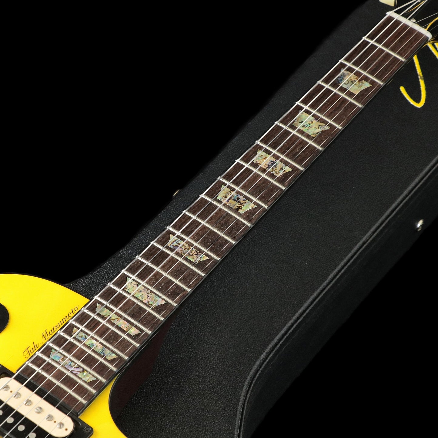 [SN TM 8023] USED GIBSON CUSTOM / Tak Matsumoto Les Paul Canary Yellow [03]