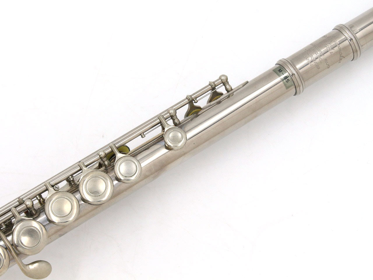[SN Z6049] USED MURAMATSU / Flute M-85 Lip Plate Silver [09]