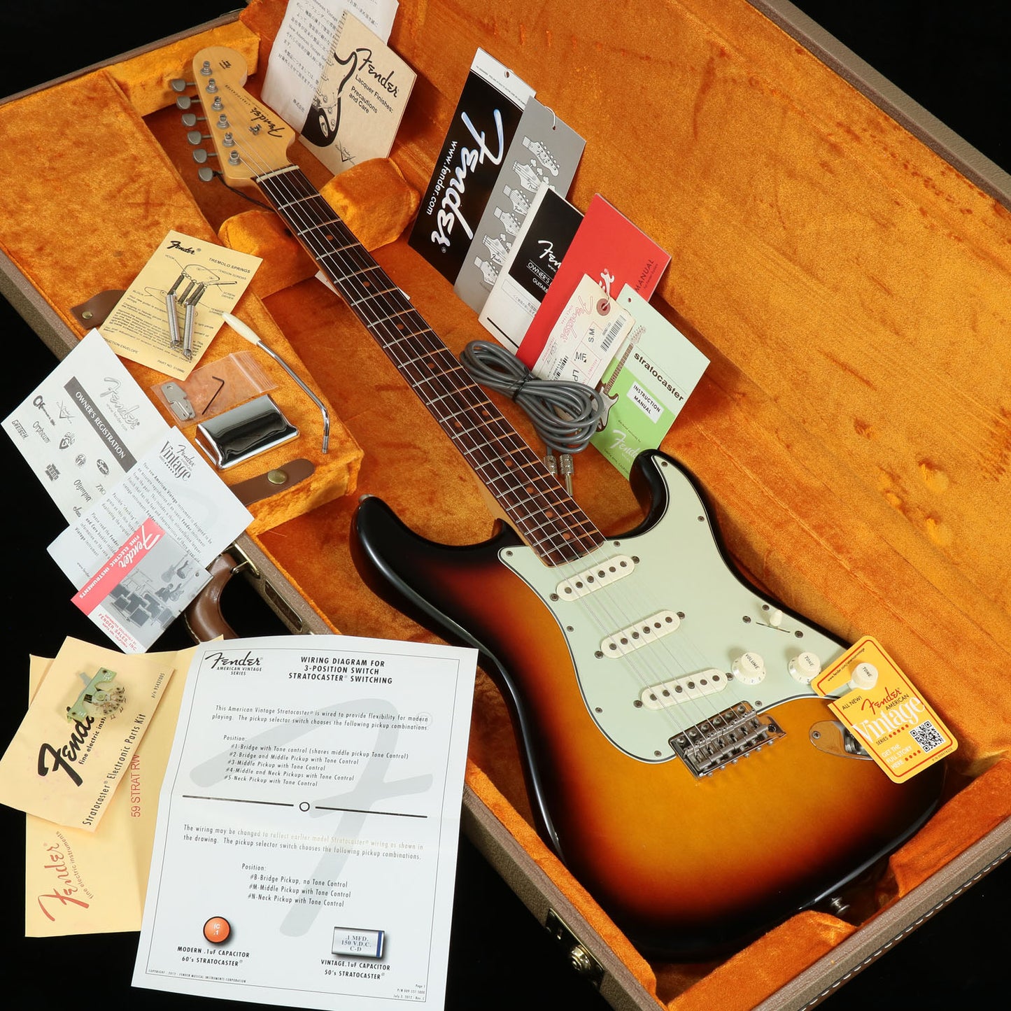 [SN V1316174] USED FENDER USA / New American Vintage 59 Stratocaster 3-Color Sunburst [3.42kg]. [08]