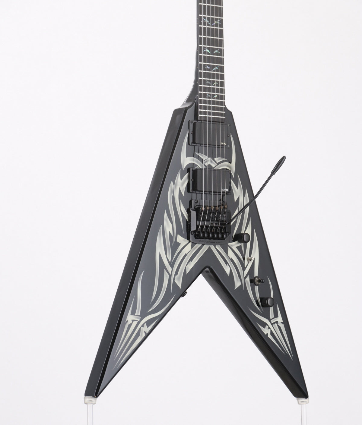 [SN P08070843] USED B.C.Rich / Kerry King Signature V KKSVGT Black w/White Tribal Graphic [3.80kg] BC Rich Kerry King [08]