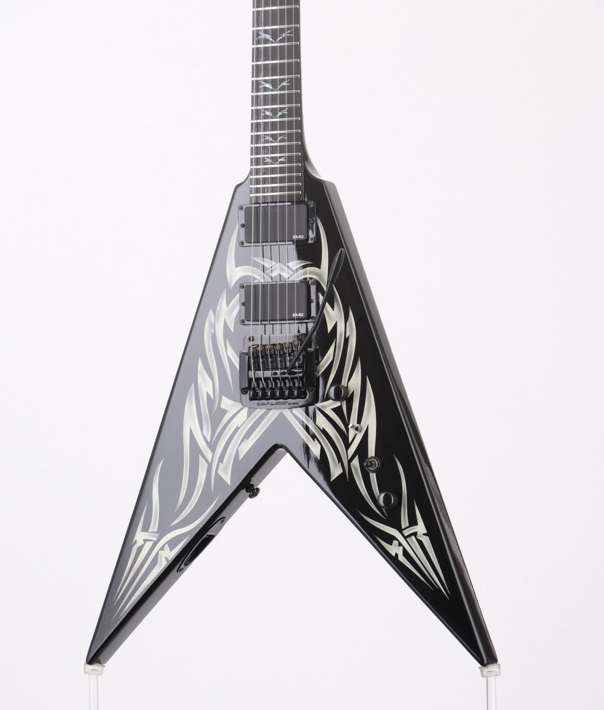 [SN P08070843] USED B.C.Rich / Kerry King Signature V KKSVGT Black w/White Tribal Graphic [3.80kg] BC Rich Kerry King [08]