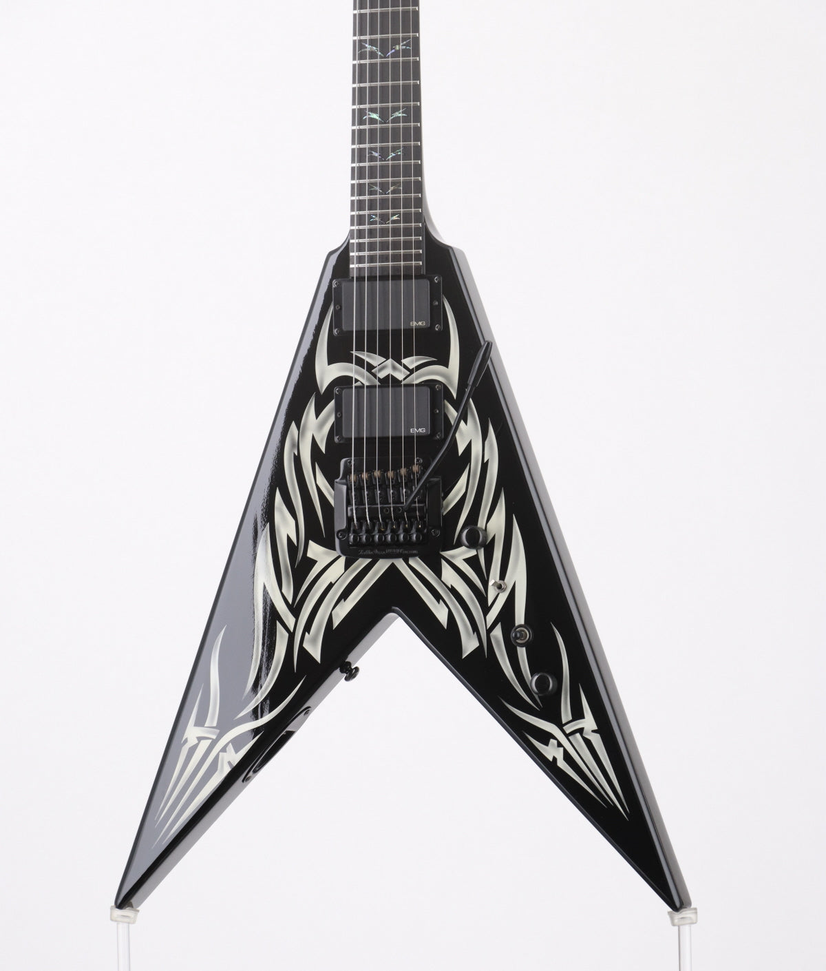 [SN P08070843] USED B.C.Rich / Kerry King Signature V KKSVGT Black w/White Tribal Graphic [3.80kg] BC Rich Kerry King [08]